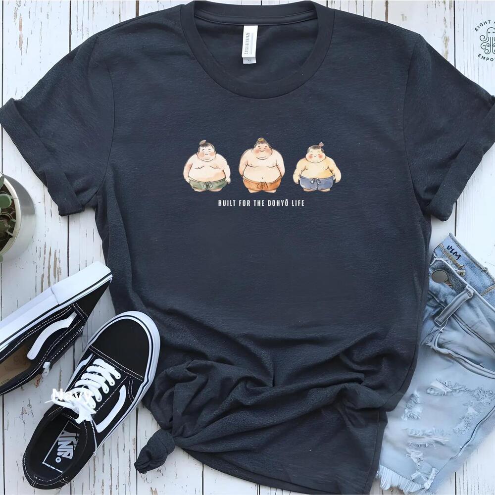 Sumo T Shirt, Sumo Wrestling Tee Built For Dohyo Life, Japan Wrestling Shirt